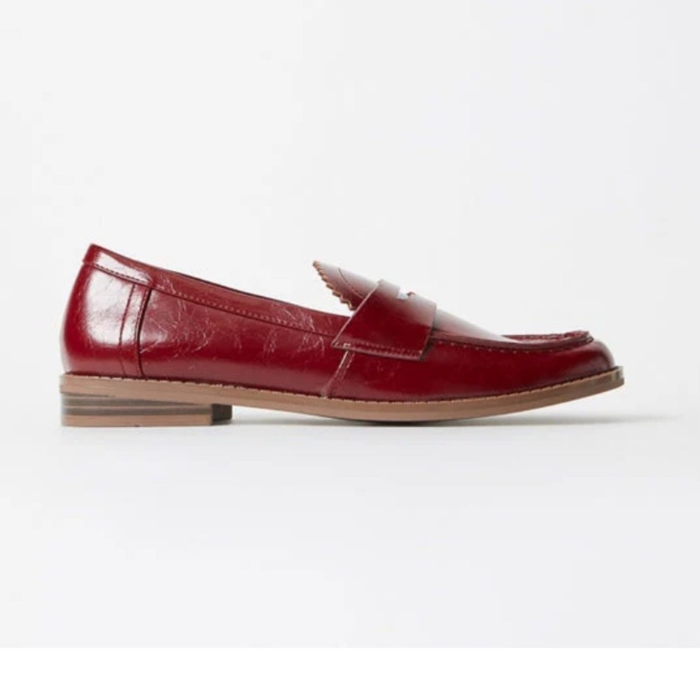 JustFab Women's Red Loafers